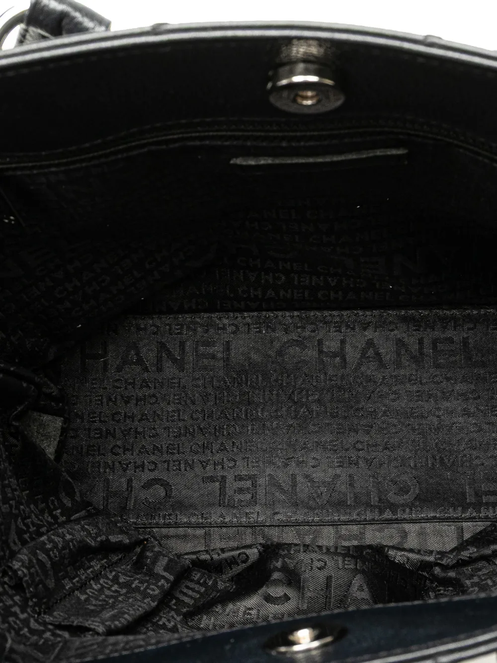 Pre-owned Chanel 2005-2006 Caviar Choco Bar Tote Bag