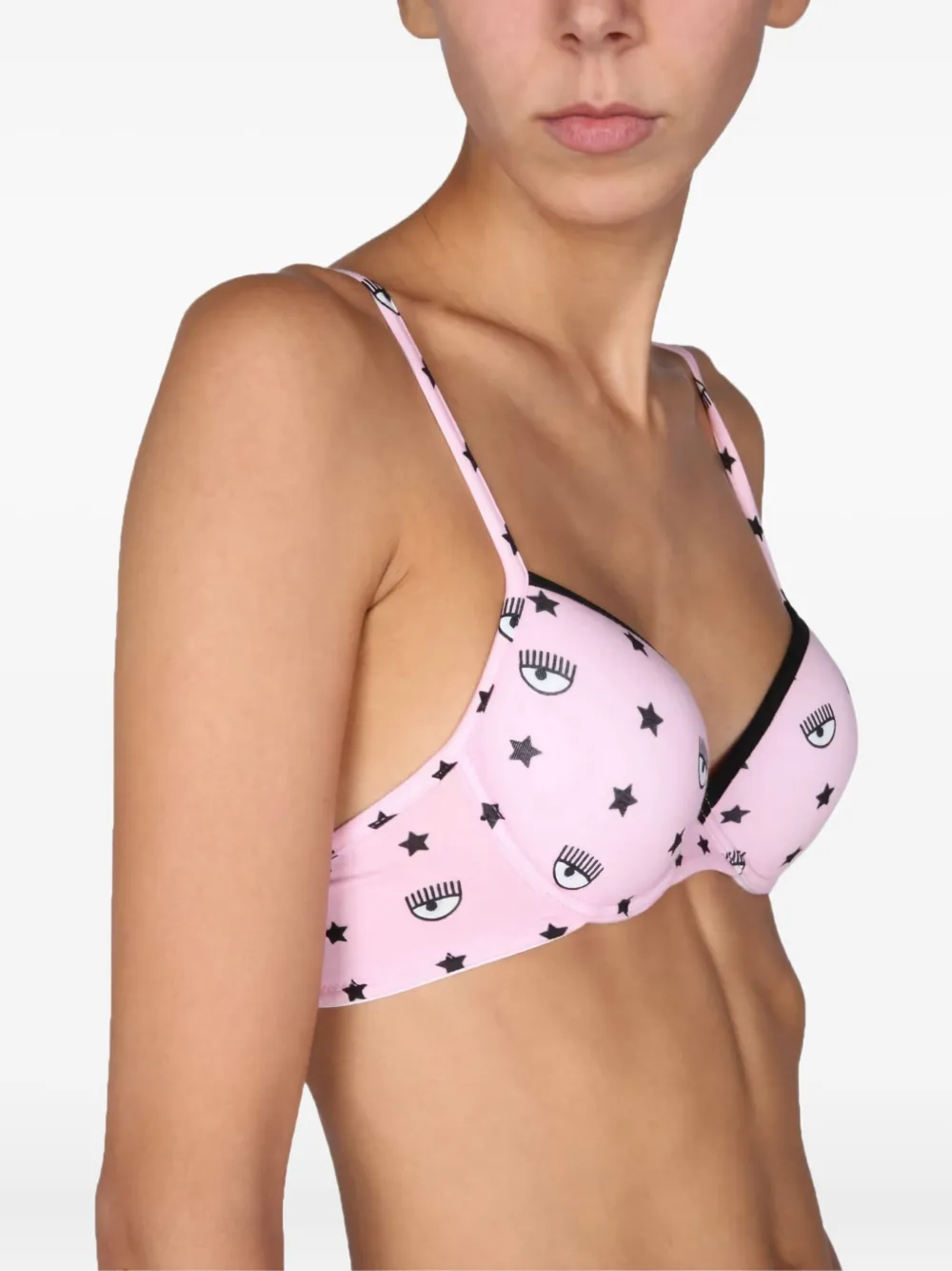 Chiara Ferragni logo-print bra Zwart