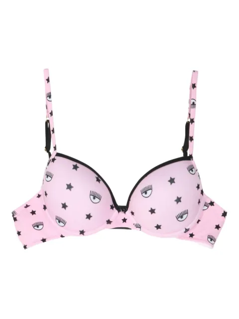 Chiara Ferragni logo-print bra