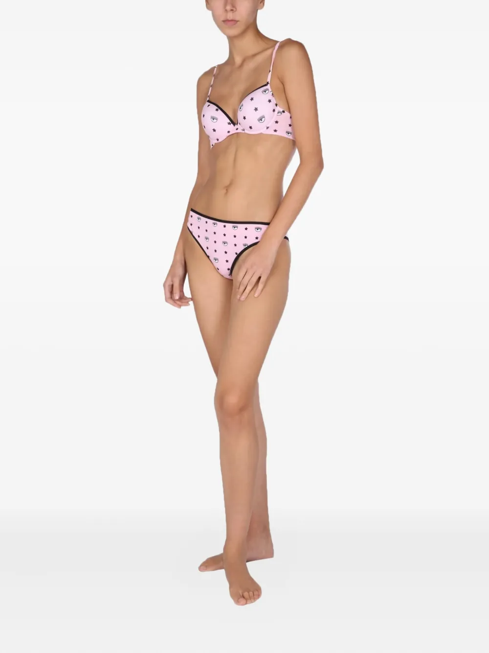 Chiara Ferragni logo-print bra Zwart