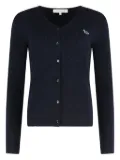 Maison Kitsuné logo-patch cardigan - Blue