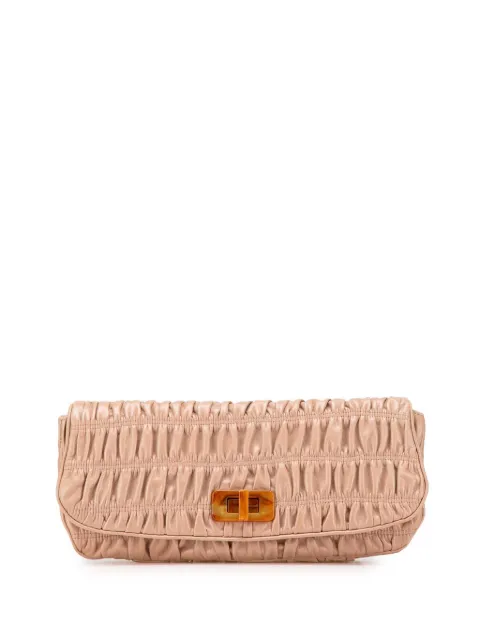 Prada Pre-Owned 2000-2013 Nappa Gaufre Turn Lock clutch bag
