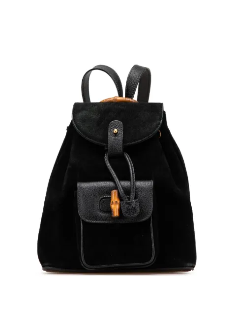 Gucci Pre-Owned 20th Century Bamboo Suede backpack