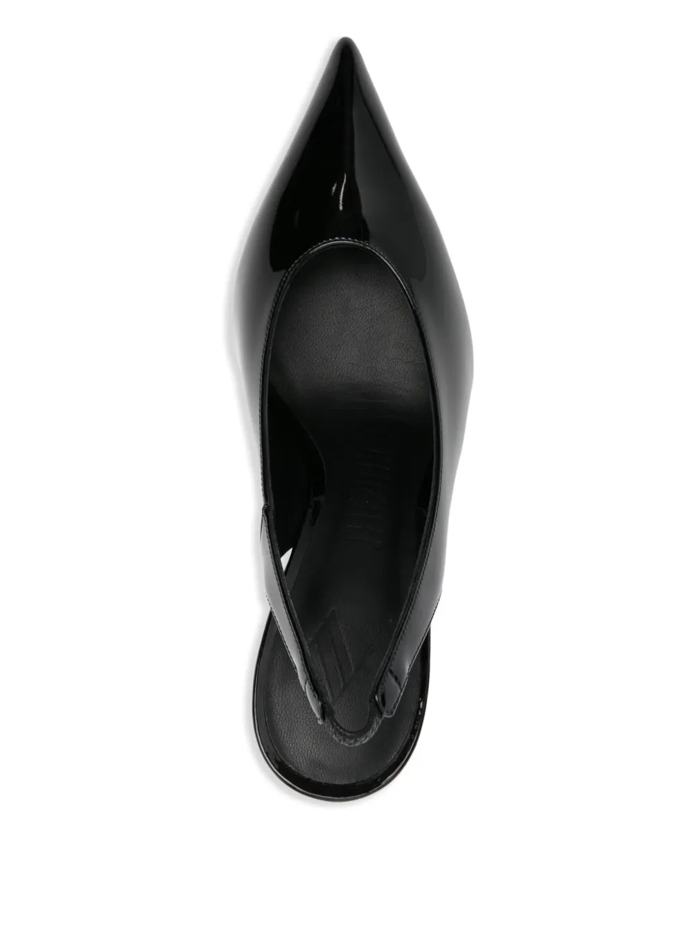 The Attico 110mm leather heeled pumps Black
