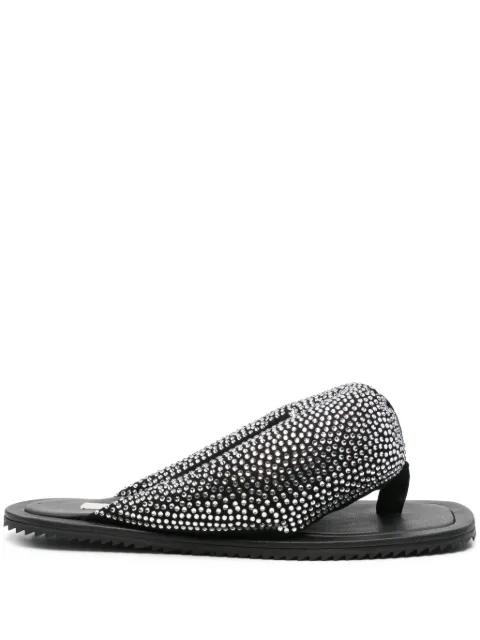 The Attico crystal-embellished slides