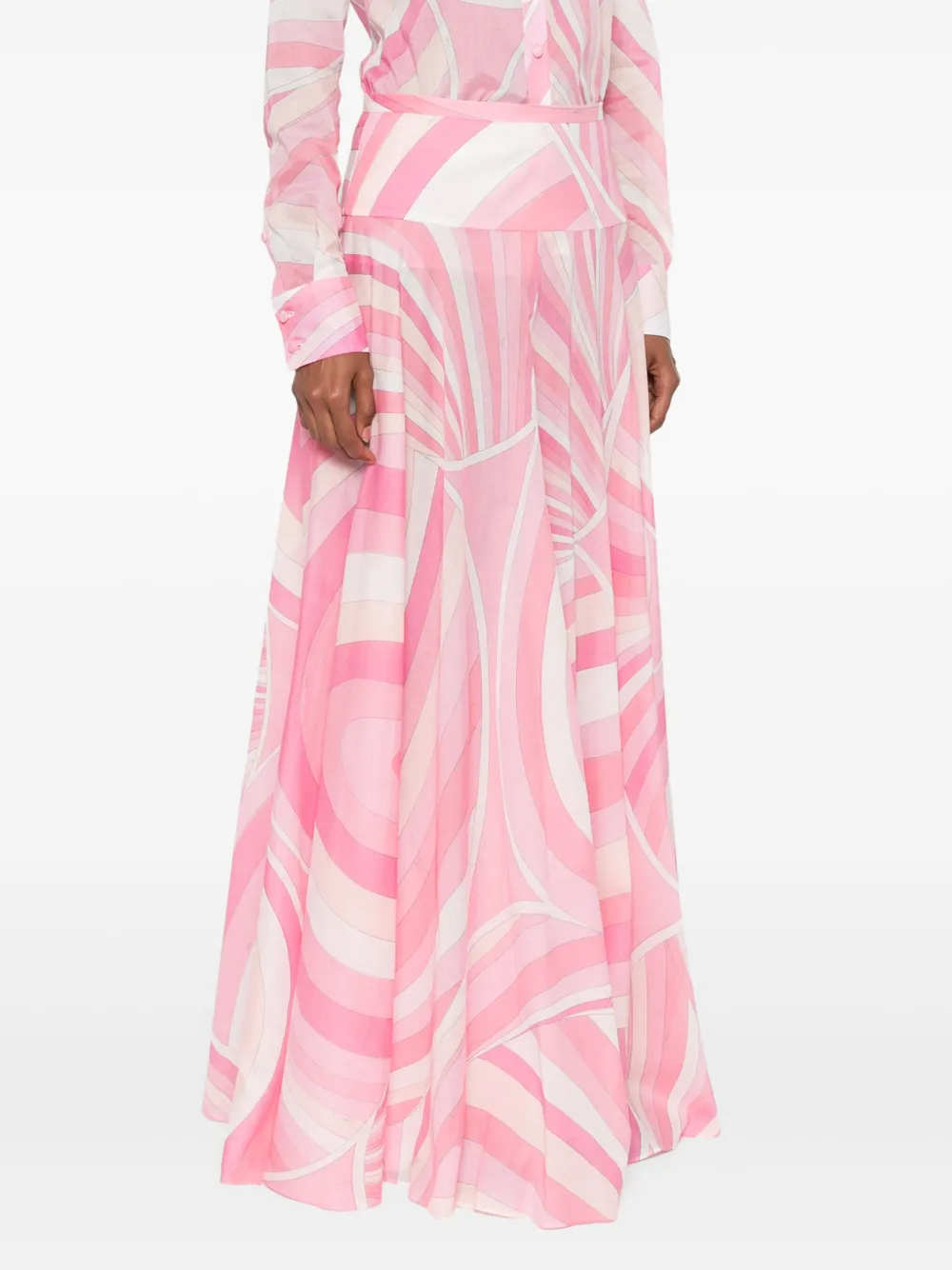 PUCCI Rok met Iride-print Roze