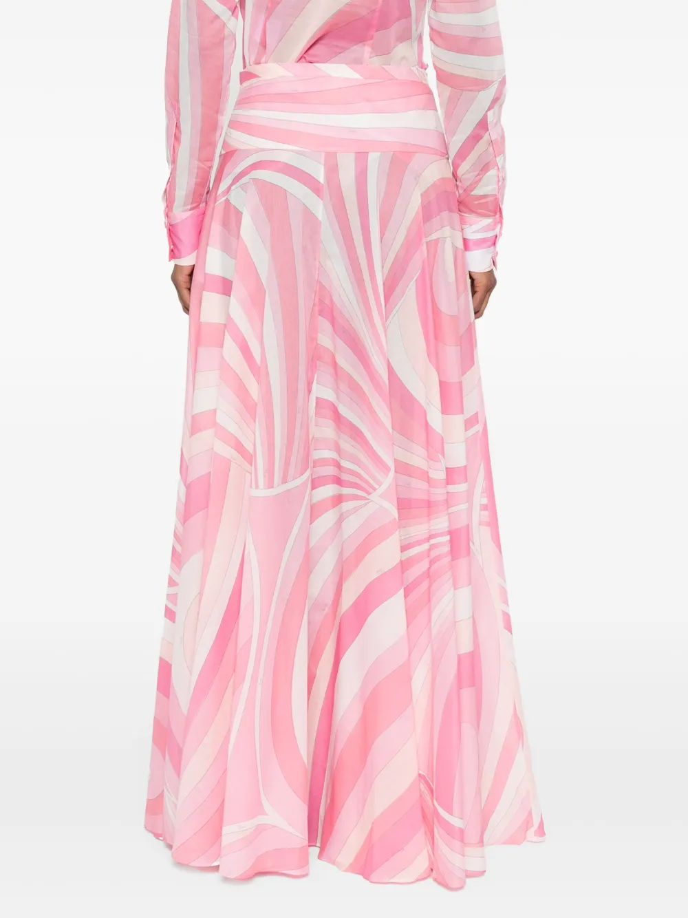 PUCCI Rok met Iride-print Roze