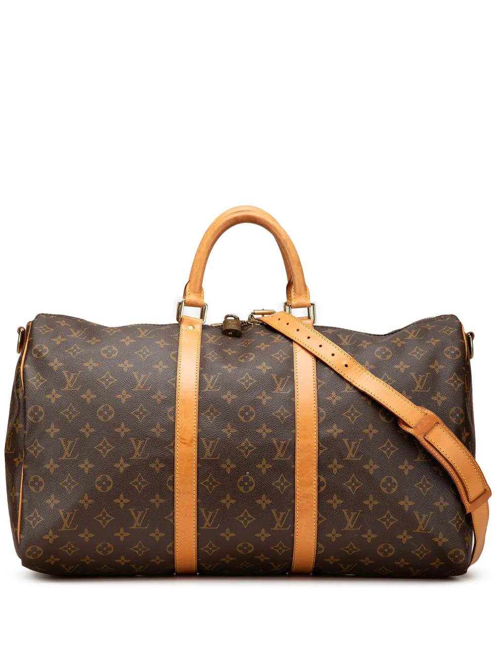 Louis Vuitton Pre-Owned 1994 モノグラム キーポル バンドリエール 50 ボストンバッグ - ブラウン Louis Vuitton Pre-Owned 1994 モノグラム キーポル バンドリエール 50 ボストンバッグ - ブラウン