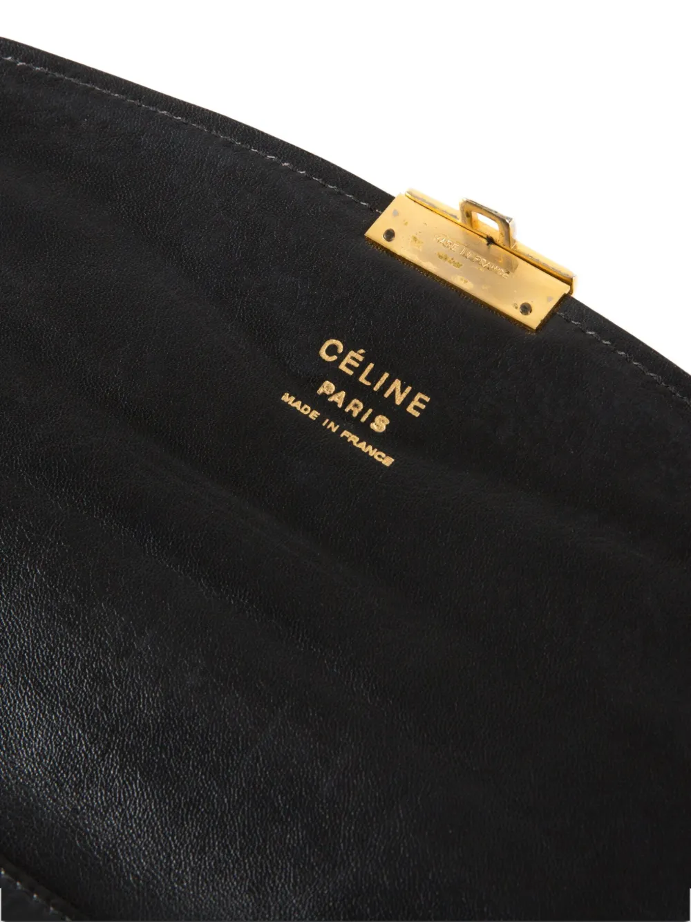 Pre-owned Celine 1970s Leather Clutch Bag