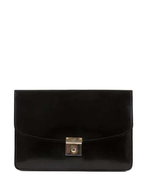 Céline Pre-Owned 1970s leather clutch bag