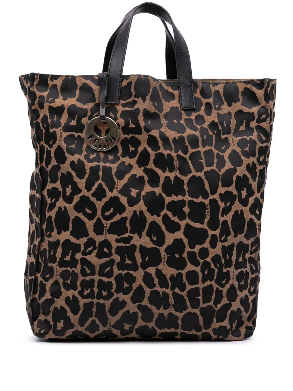 Fendi Pre-Owned 2010-2024 Leopard Print Canvas tote bag | Brown | Image 1