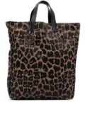 Fendi Pre-Owned 2010-2024 Leopard Print Canvas tote bag - Brown