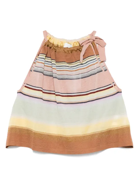 ZIMMERMANN Coco striped halterneck top