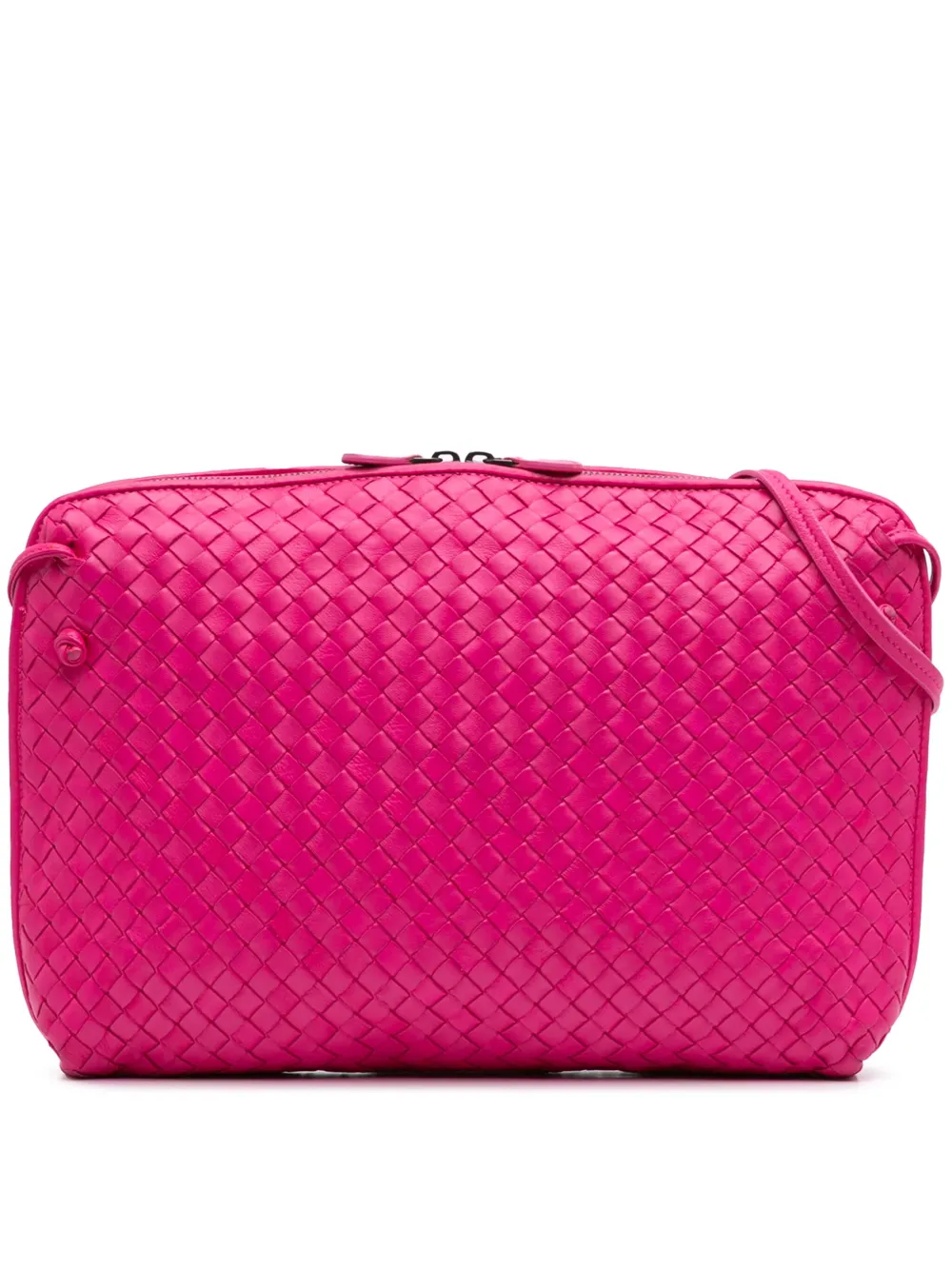 Bottega Veneta Pre-Owned 2012-2024 Large Nappa Intrecciato Nodini crossbody bag | Pink | Image 1