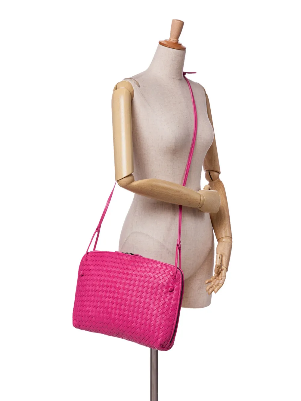 Bottega Veneta Pre-Owned 2012-2024 Large Nappa Intrecciato Nodini crossbody bag | Pre-Owned | Image 2