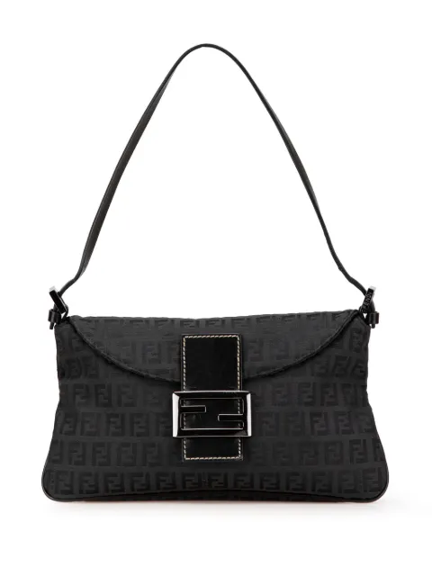Fendi Pre-Owned 2000-2010 Zucchino Canvas Double Flap shoulder bag