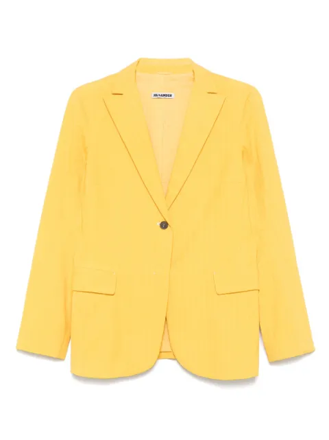 Jil Sander Pre-Owned blazer con motivo de rayas 2010