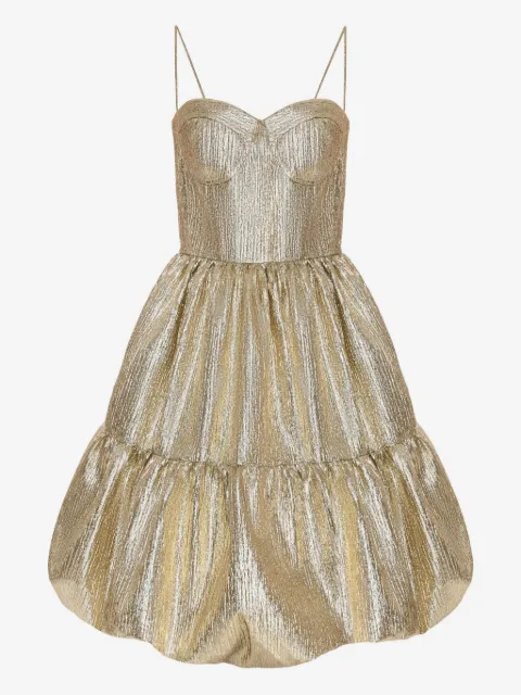 ANOUKI tiered metallic dress