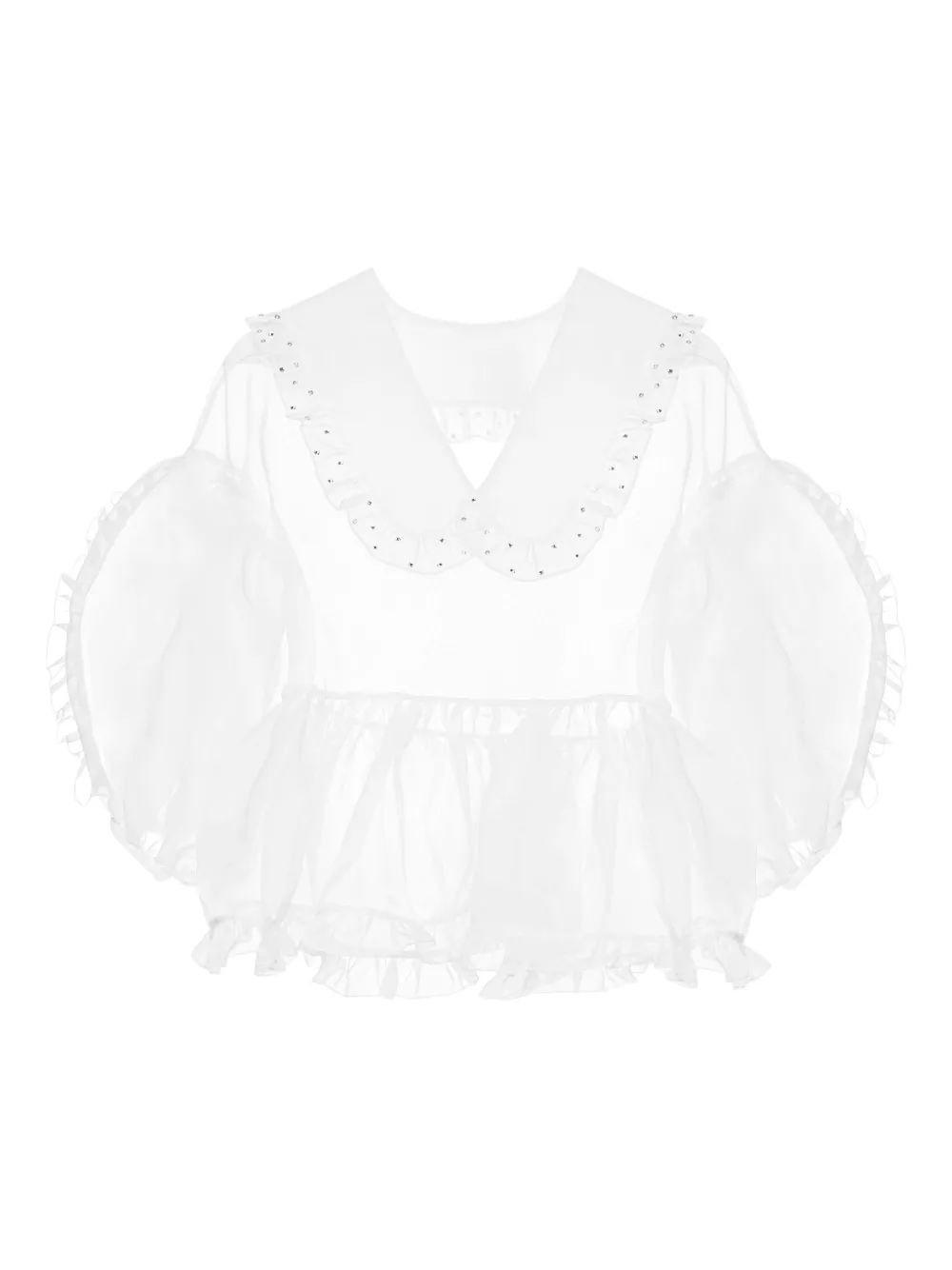 ruffled peplum blouse