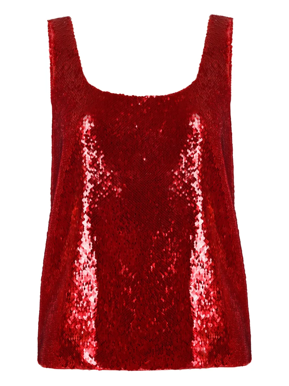 sequin-embellished tank top