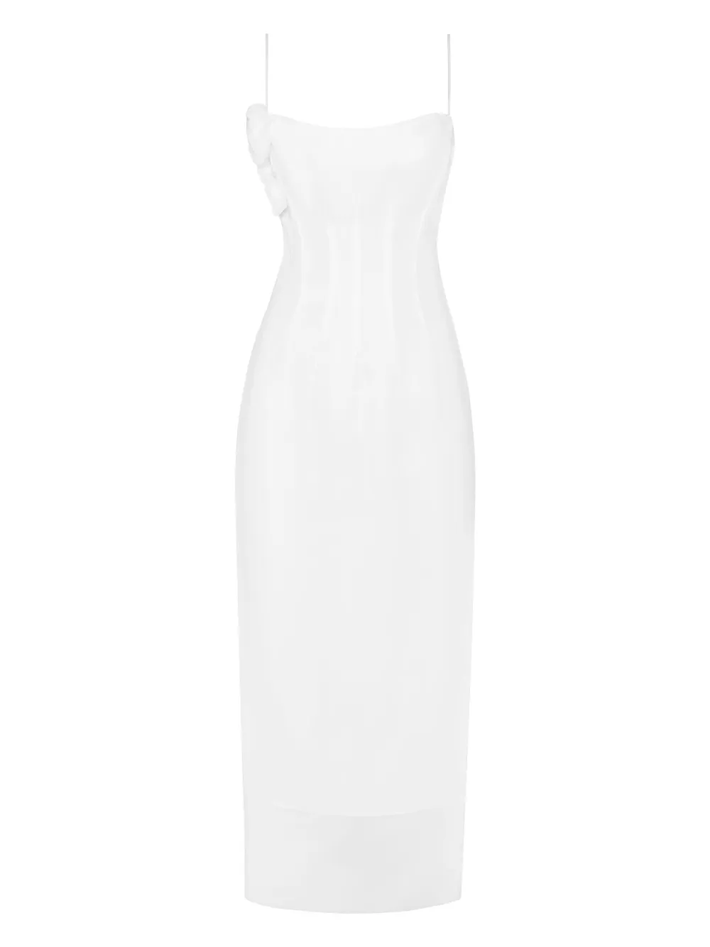ANOUKI vestido midi estilo corset | blanco | Image 1
