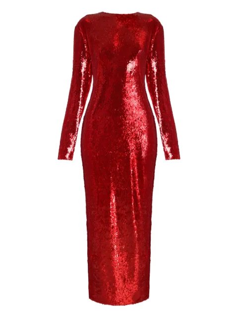 ANOUKI sequin-embellished long-sleeve dress
