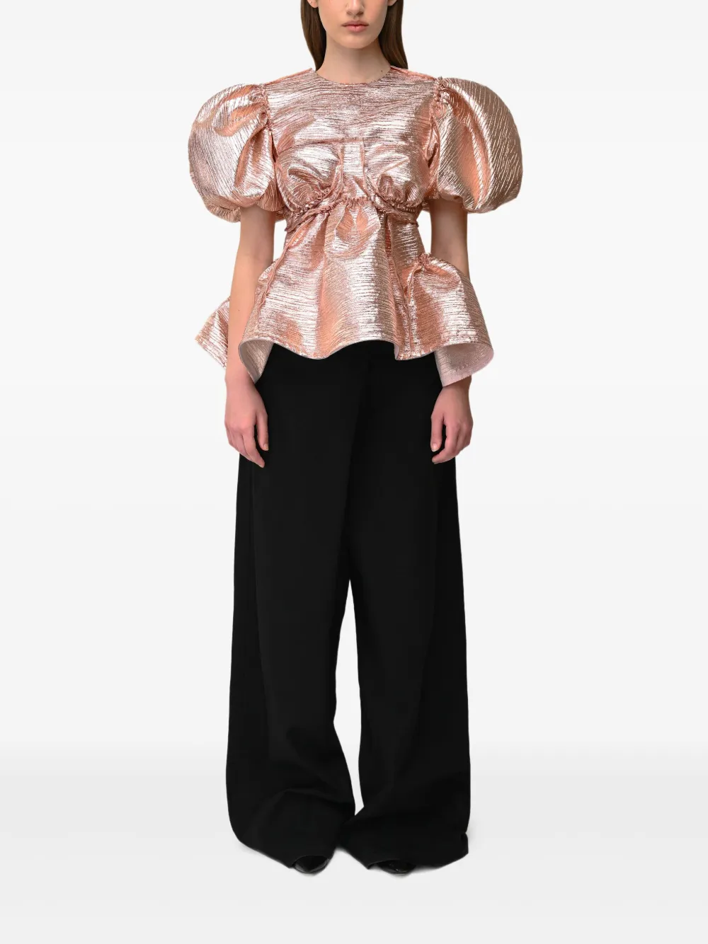ANOUKI Blouse met pofmouwen - Roze