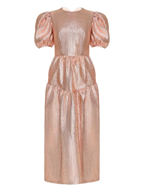 ANOUKI vestido midi con mangas farol