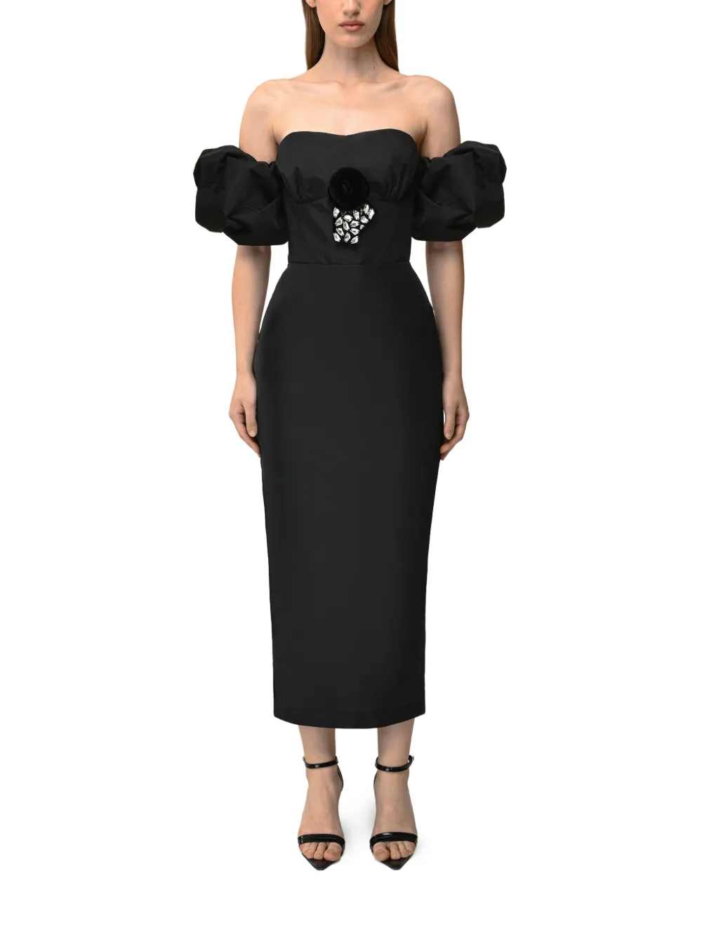 ANOUKI vestido midi con hombros descubiertos | Vestidos de noche | Image 2