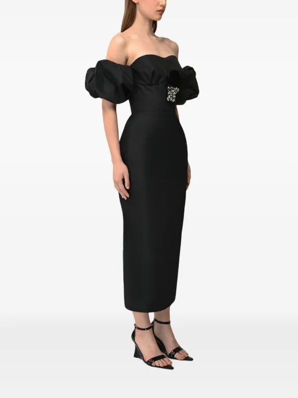 大人気ANOUKIパフスリーブレザードレス 大人気ANOUKIパフスリーブレザードレス