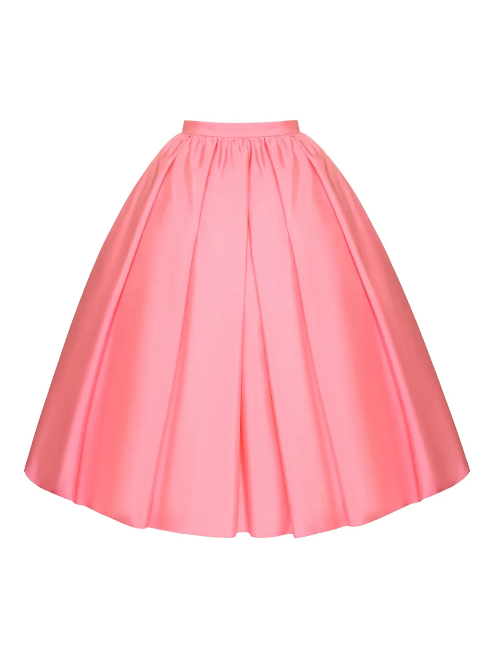 pleated A-line skirt