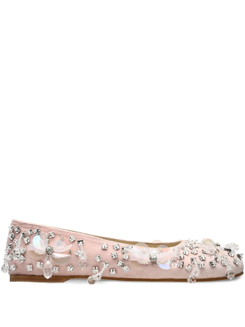 ANOUKI Ballerine con decorazione di cristalli - Rosa