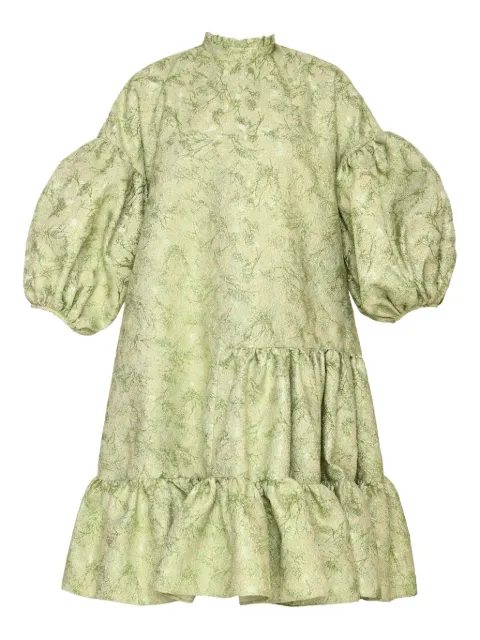 ANOUKI vestido a capas con mangas farol