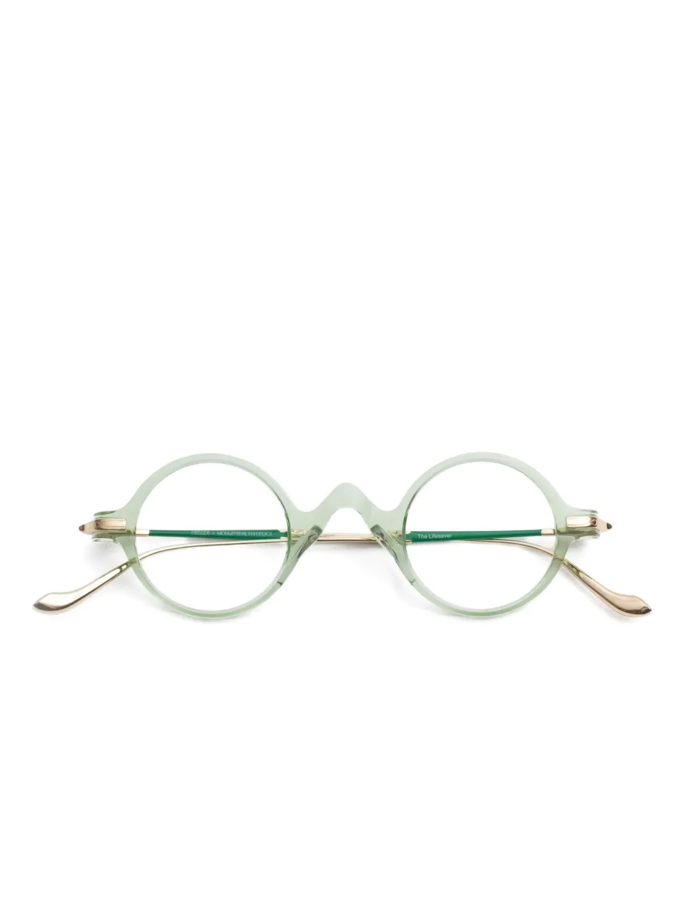 Matsuda The Life Saver Round-frame Glasses In Green