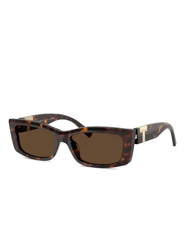 Tiffany & Co Eyewear Tortoiseshell Sunglasses | Brown | FARFETCH display picture 1