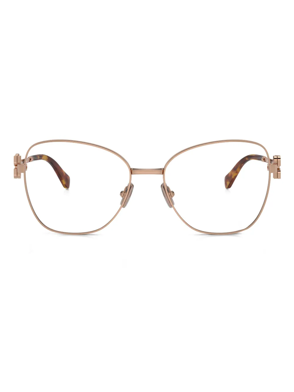 Miu Miu Cat-eye Metal Frame Glasses
