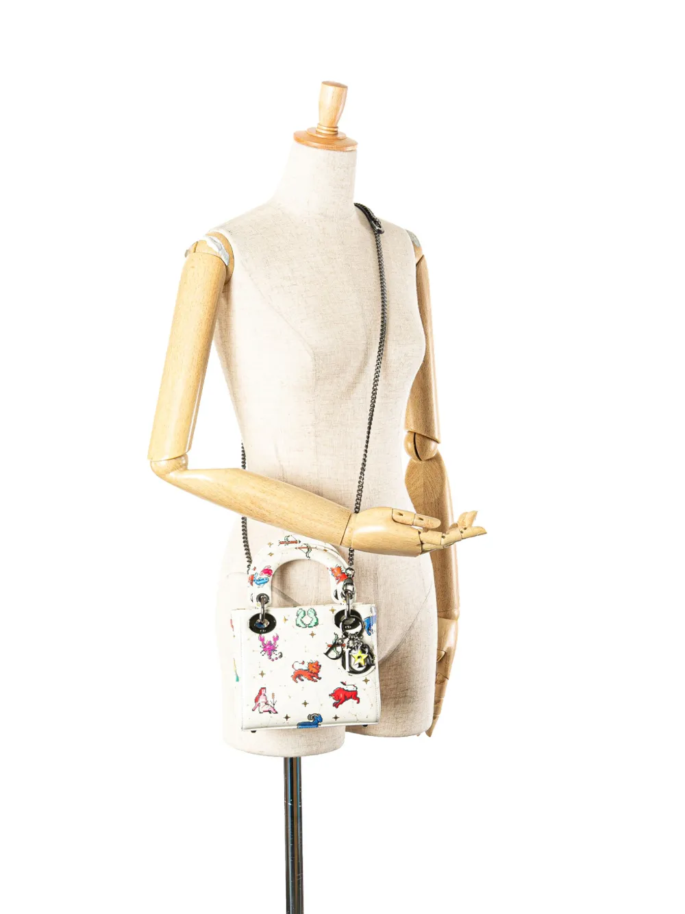 Christian Dior Pre-Owned 2022 Mini Calfskin Pixel Zodiac Lady Dior satchel | Pre-Owned | Image 2