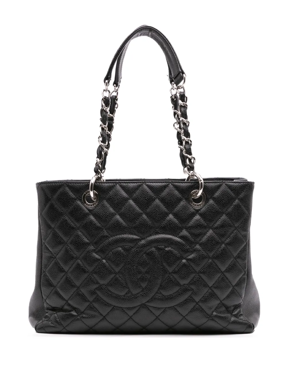 CHANEL Pre-Owned شنطة عملية 'كافيار غراند شوبينغ' 2009-2010 | أسود | Image 1
