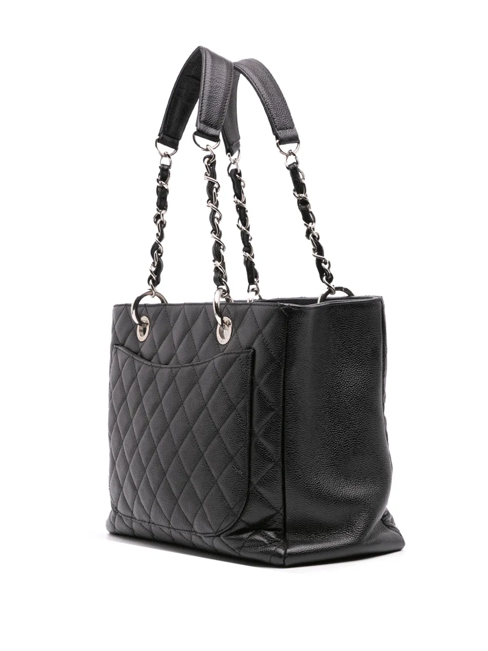 Pre-owned Chanel 2009-2010 Caviar Grand Shopping Tote Bag