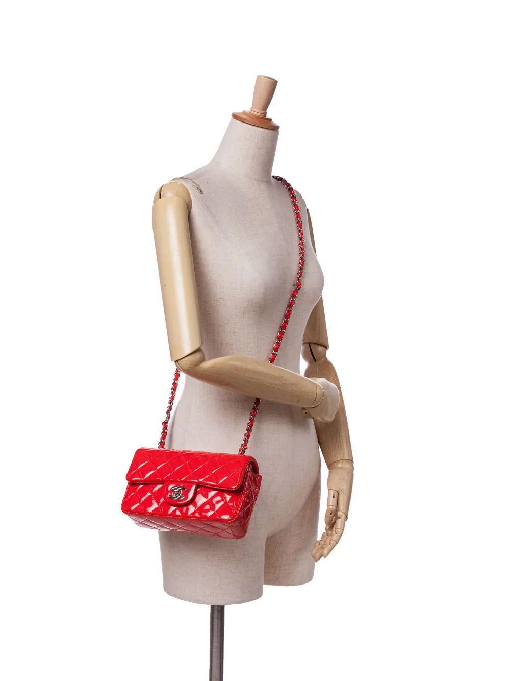 CHANEL Pre-Owned 2014 Mini Rectangular Classic Patent Single Flap crossbody bag | Pre-Owned | Image 2