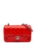 CHANEL Pre-Owned 2014 Mini Rectangular Classic Patent Single Flap crossbody bag - Red