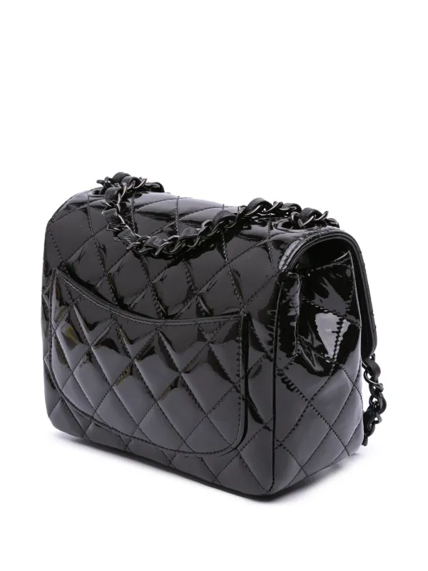 CHANEL Pre-Owned 2021-2024 ミニ スクエア クラシック パテント