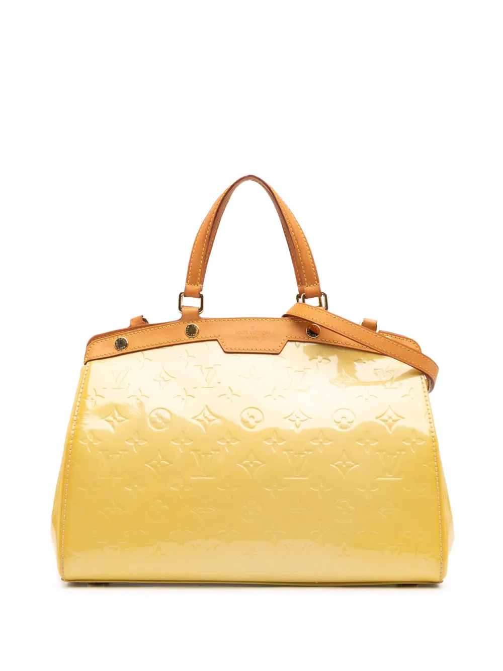 Louis Vuitton Pre-Owned 2012 Monogram Vernis Brea MM satchel - イエロー Louis Vuitton Pre-Owned 2012 Monogram Vernis Brea MM satchel - イエロー