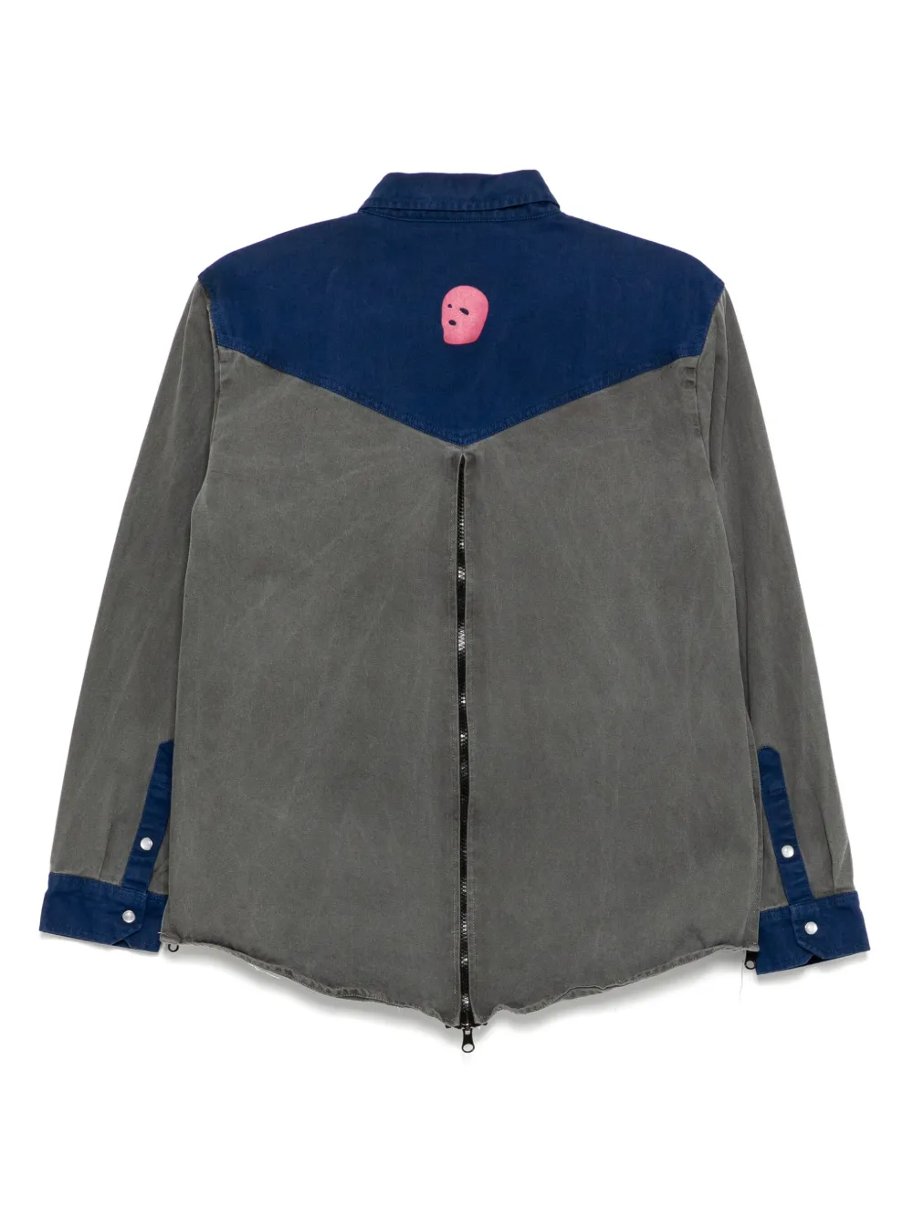 Stain Shade Overhemd met logoprint - Grijs