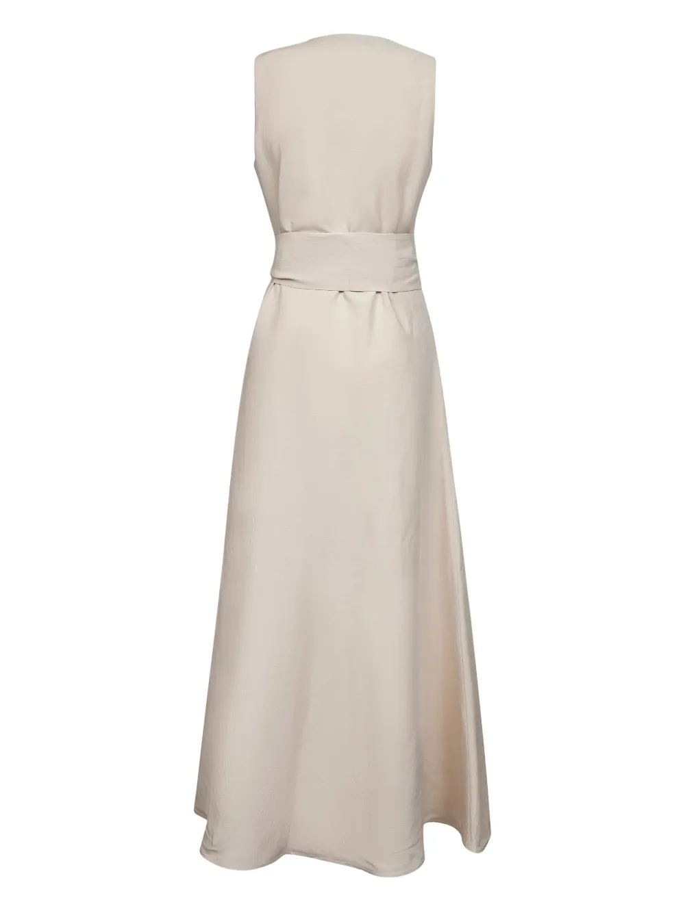 Blanca Vita Popeline midi-jurk - Beige