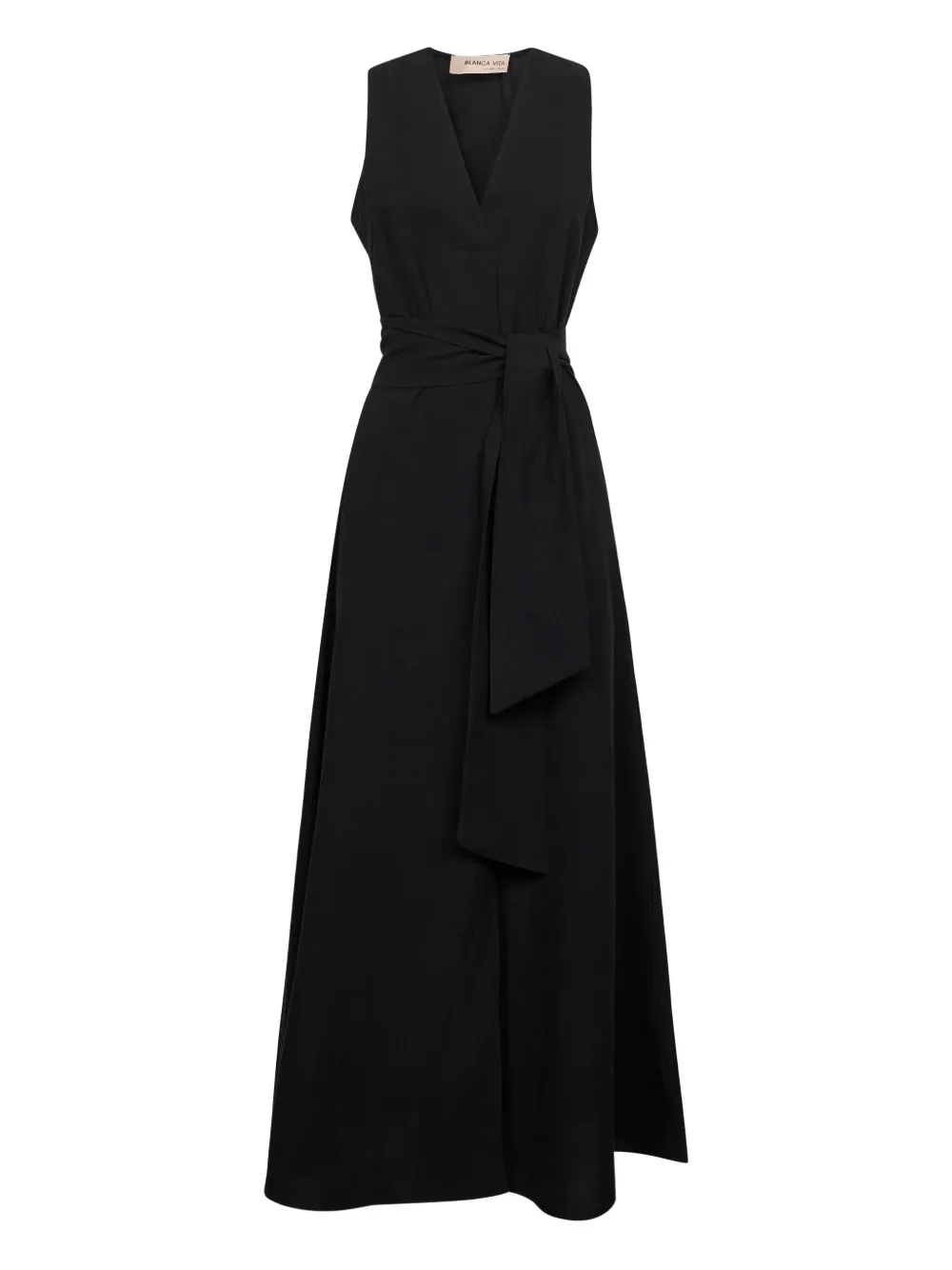 Blanca Vita Popeline midi-jurk Zwart