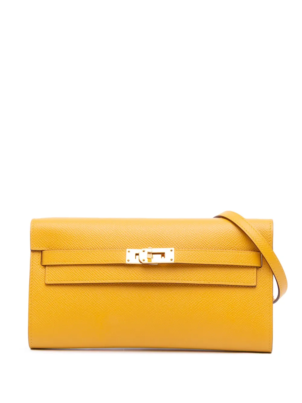 Pre-owned Hermes 2020 Epsom Kelly To Go Wallet Crossbody Bag