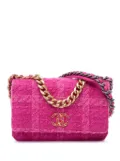 CHANEL Pre-Owned 2019 Tweed 19 Wallet On Chain satchel - Pink