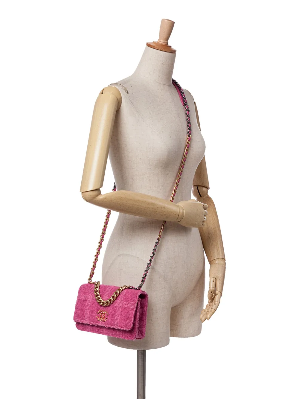 CHANEL Pre-Owned sac à main Tweed 19 Wallet On Chain (2019) | Pre-owned | Image 2
