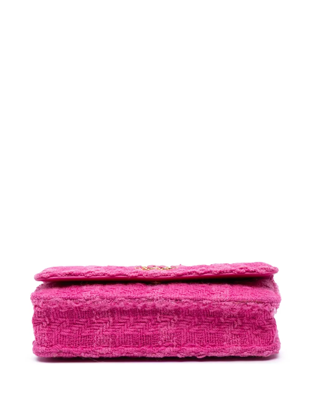 Pre-owned Chanel 2019 Tweed 19 Wallet On Chain Satchel